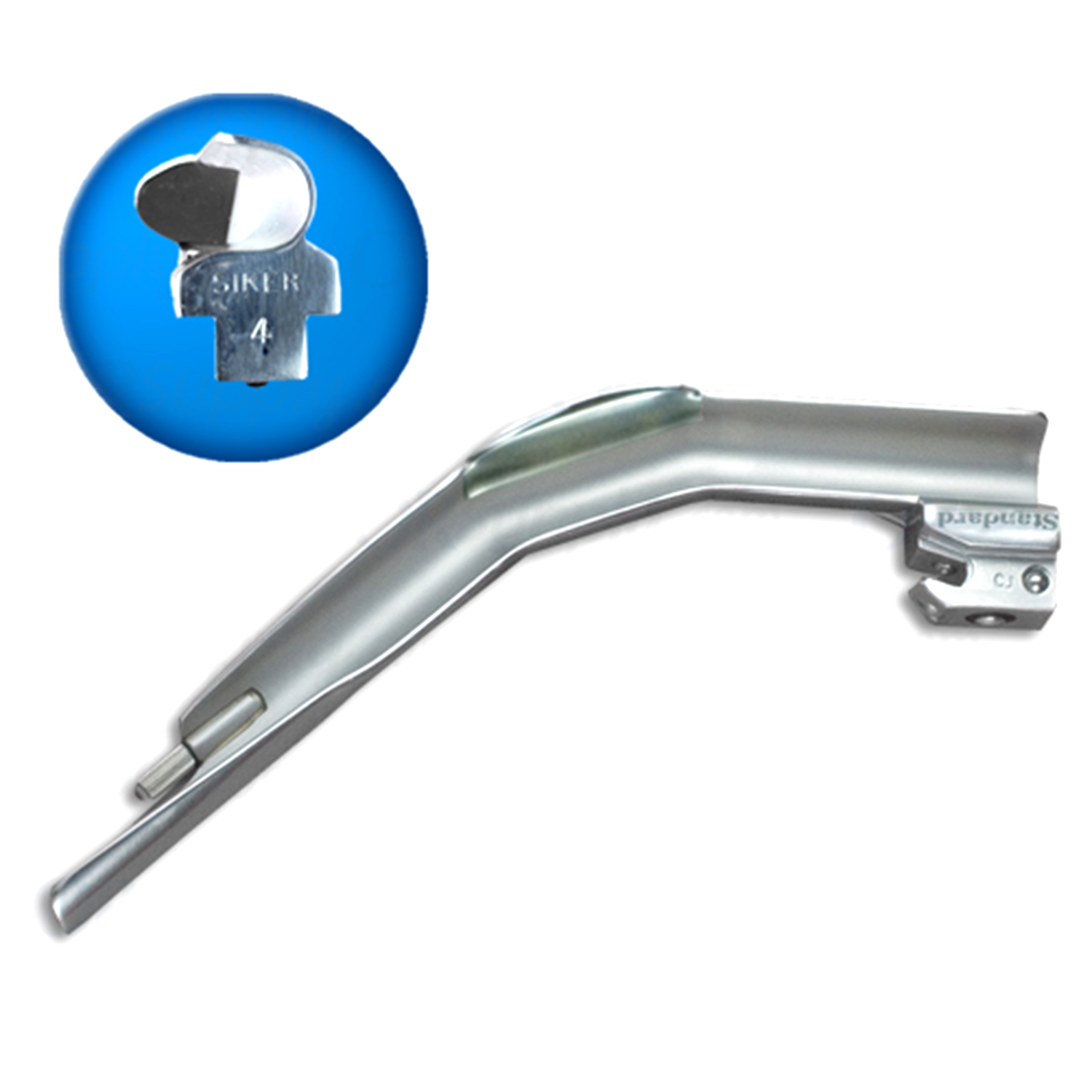 Sun-Med Mirrored Conventional Siker English Profile Laryngoscope Blade