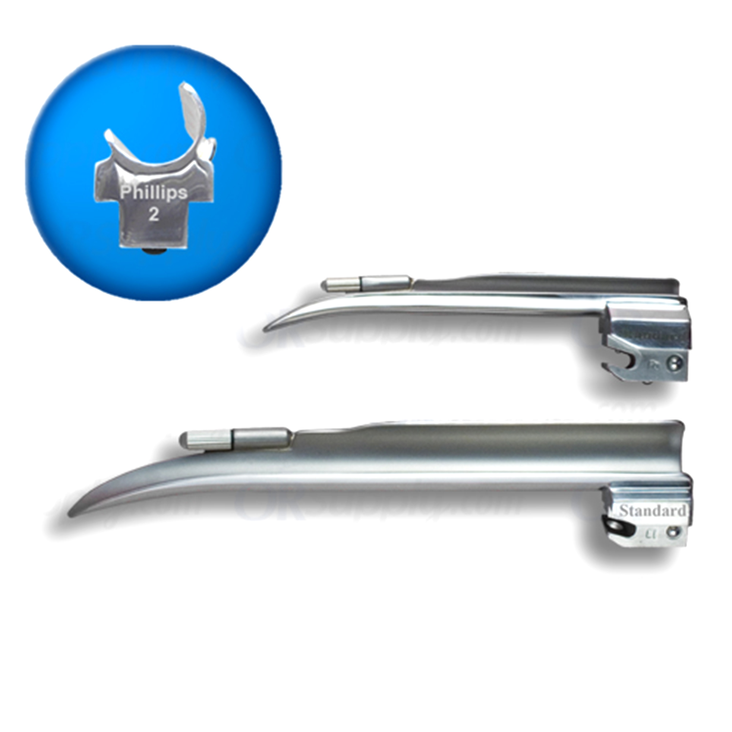 Sun-Med Phillips Laryngoscope Blades - Conventional Illumination