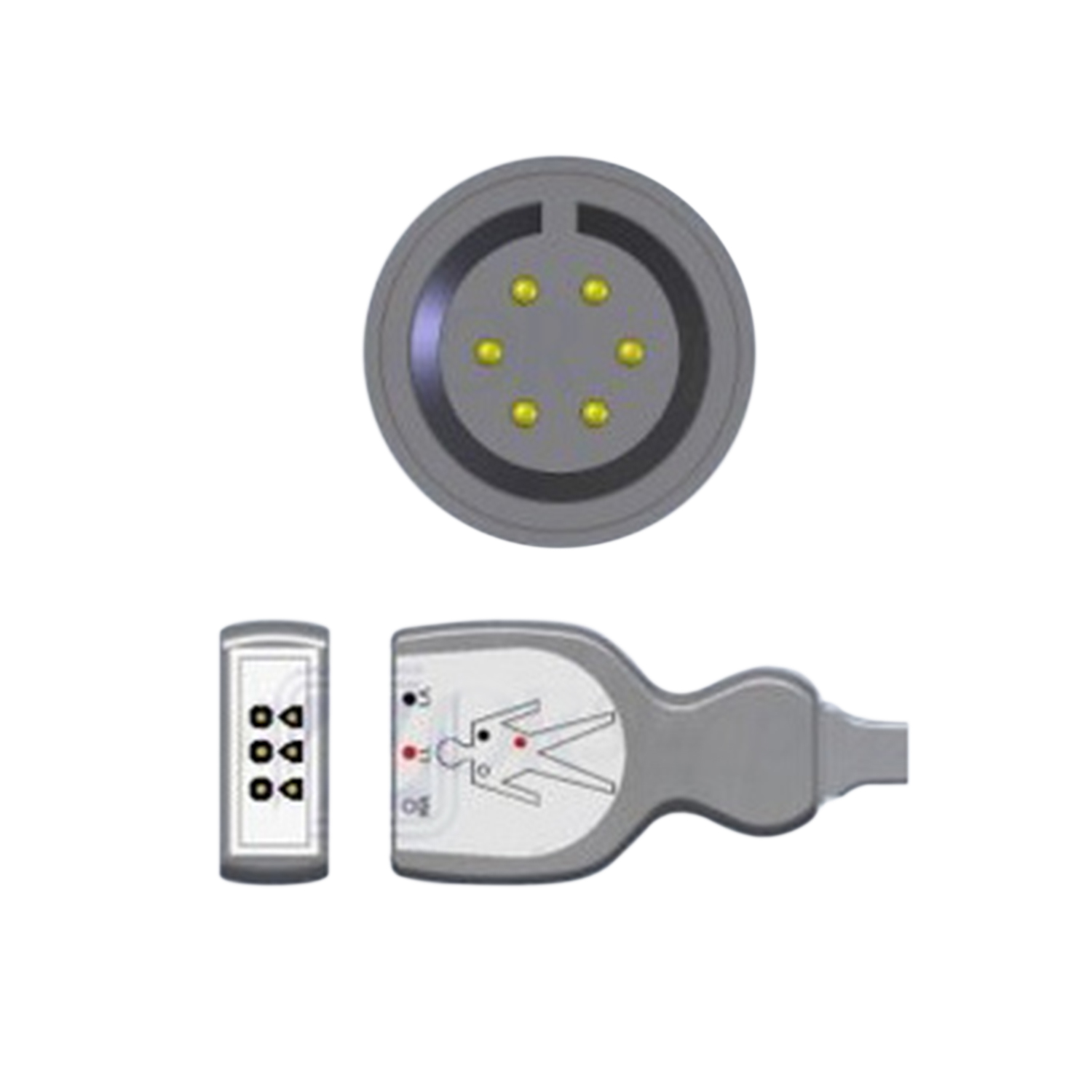 日本Kohden ECG Cable, 3-Lead AHA