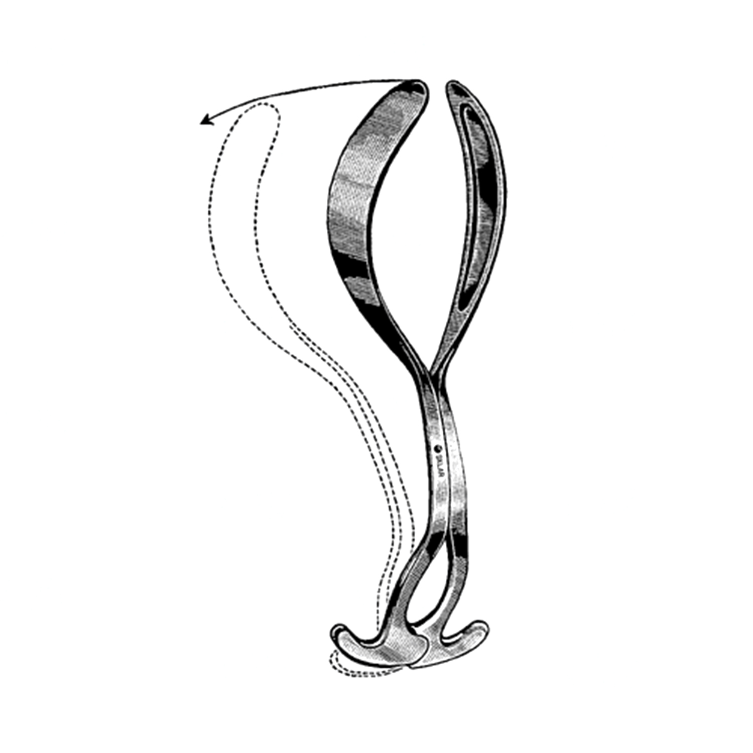 Sklar Laufe Divergent Obstetrical Forceps