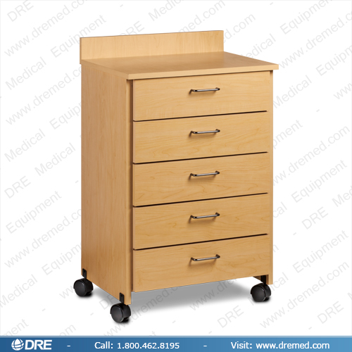 Clinton Mobile Treatment Cabinet with 5 Drawers