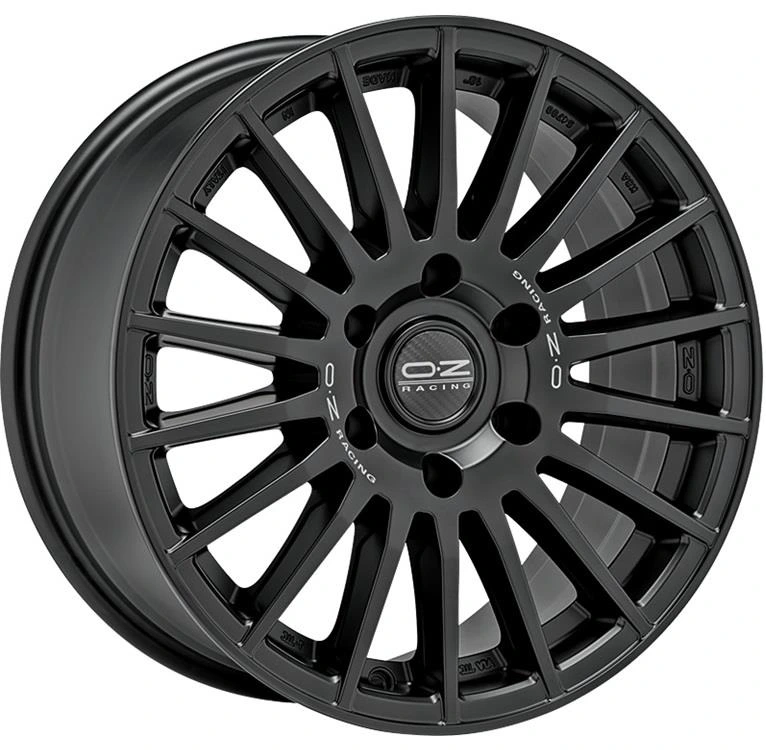 R18 x 8 6x139.7 ET45 CB95.1 OZ Racing Rally Desert Matt Black Silver Lettering 6H