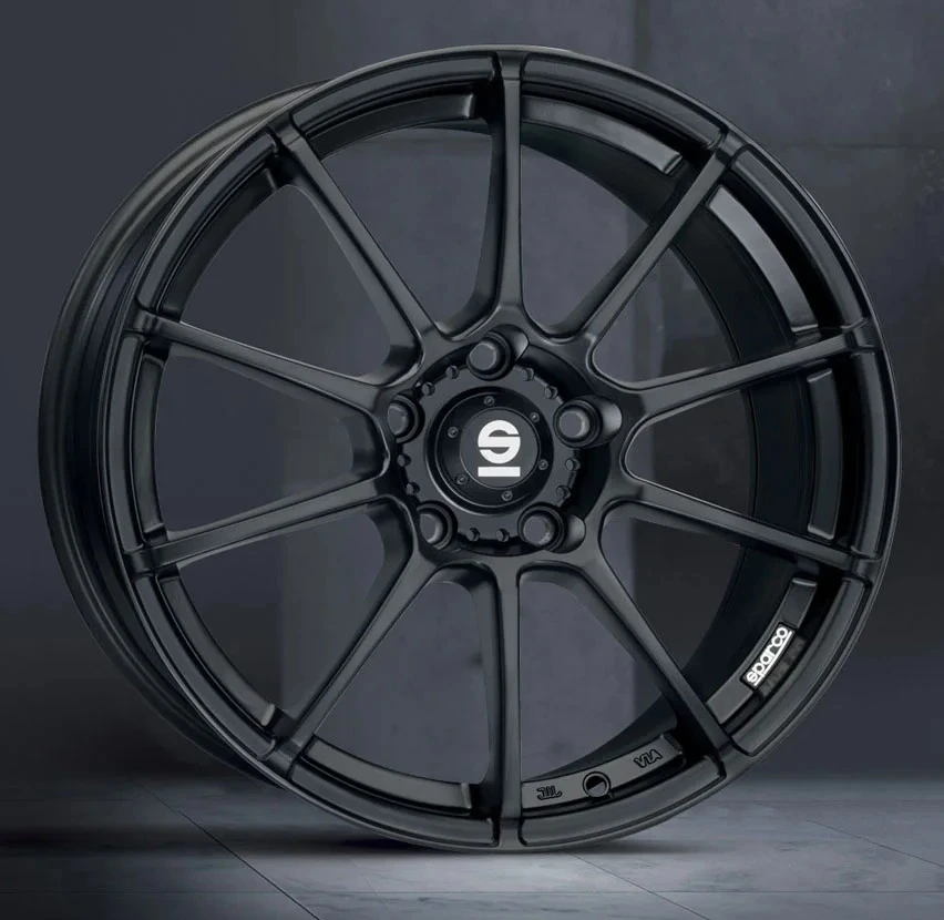 R17 x 7 4x100 ET30 CB63.4 Sparco Assetto Gara Matt Black