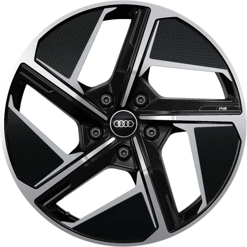 R20 x 9 5x130 ET54 CB71.6 OE Audi 4J3071490BAX1 Matt Antharcite Polished