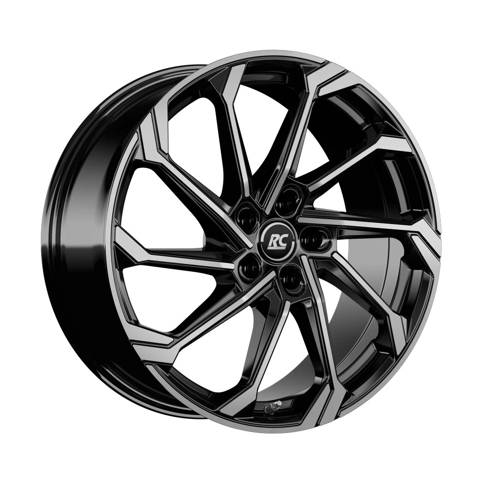 R20 x 10 5x130 ET49 CB66.6 RC Design RC36 Gloss Black Full Polished