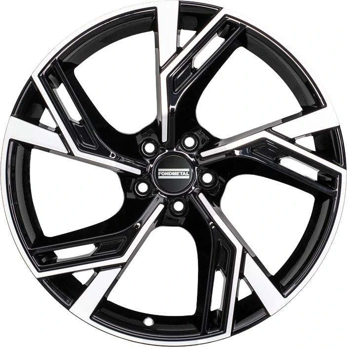 R21 x 10 5x112 ET40 CB66.6 Fondmetal Atena Glossy Black Machined