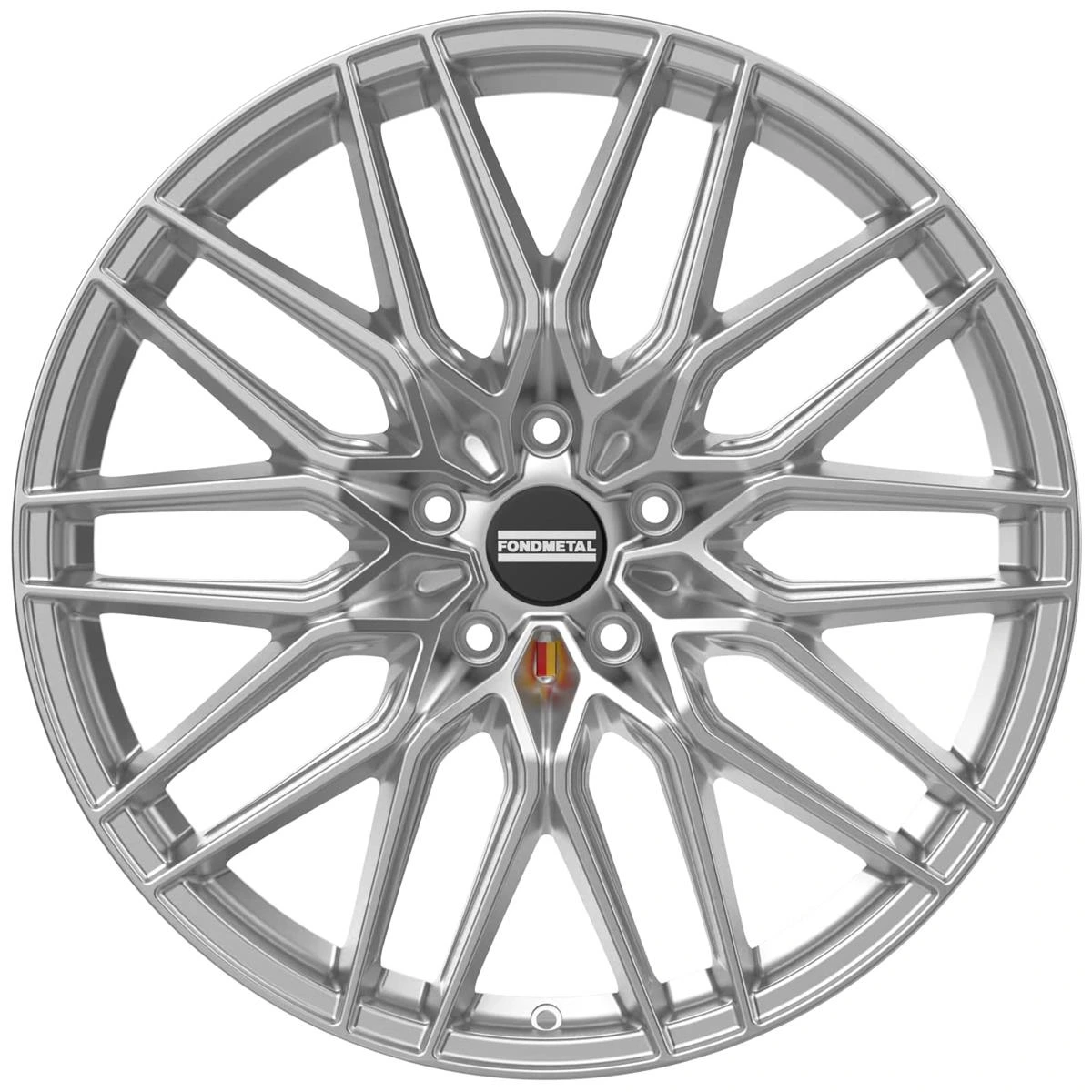 R21 x 11 5x130 ET59 CB71.6 Fondmetal Cratos Glossy Silver