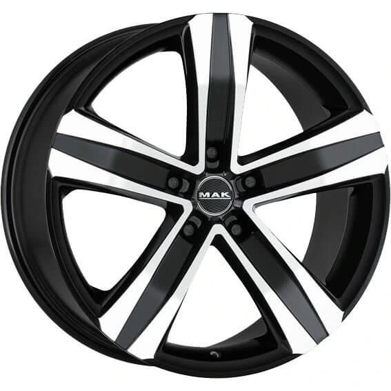 R17 x 7 5x108 ET46 CB65.1 MAK Stone 5 Black Mirror