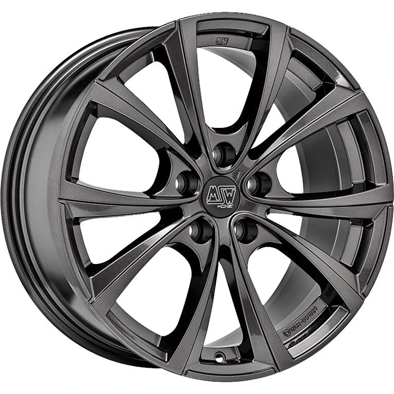 R19 x 9.5 5x114.3 ET45 CB64.1 MSW 27T Gloss Dark Grey