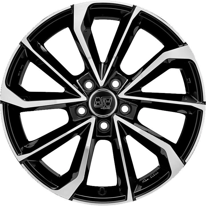 R18 x 8 5x114.3 ET30 CB73.1 MSW 42 Gloss Black Full Polished