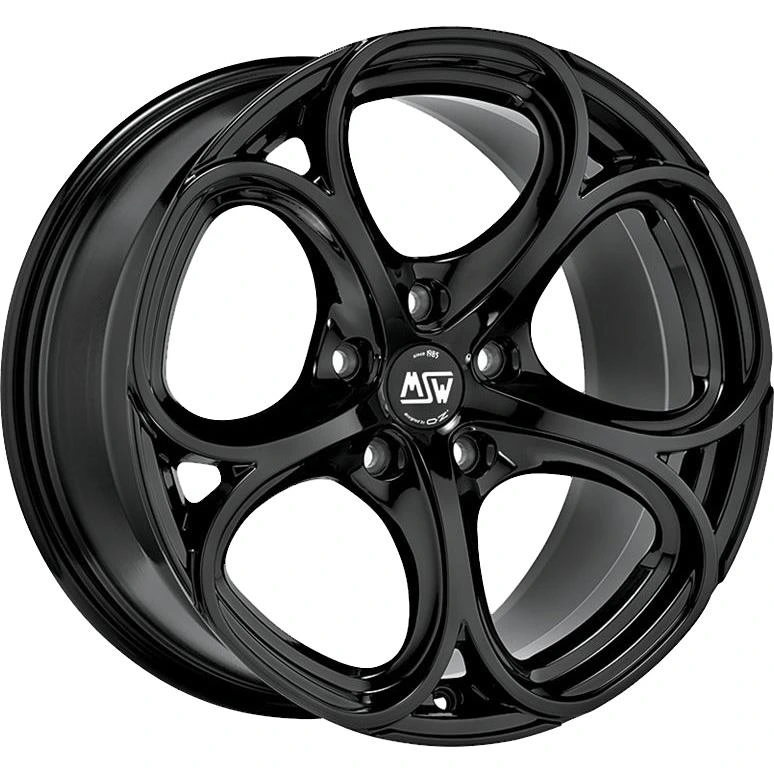 R18 x 8 5x110 ET40 CB65.1 MSW 82 Gloss Black Full Polished