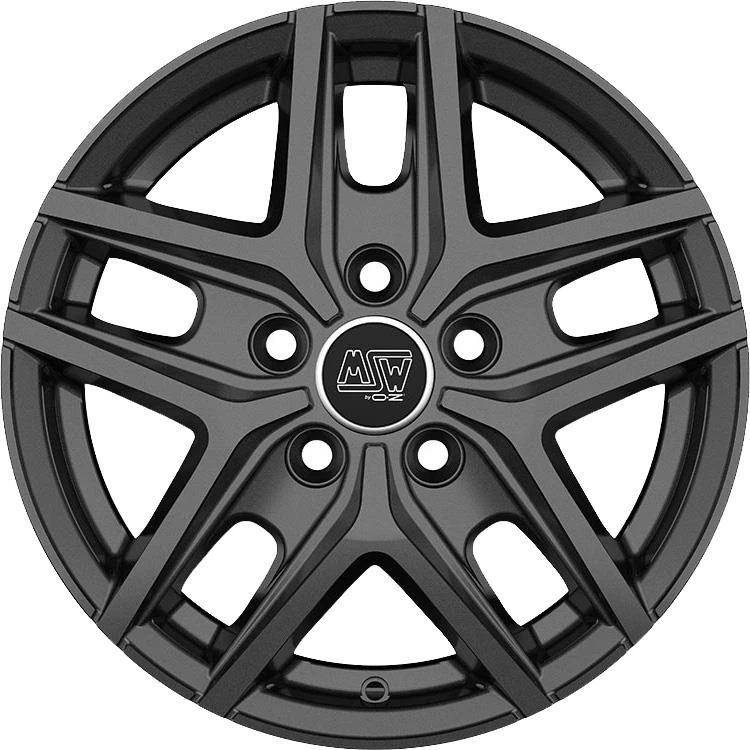 R16 x 6.5 5x120 ET60 CB65.1 MSW 40 Van Gloss Dark Grey