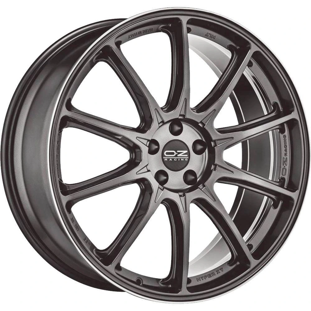R22 x 10 5x130 ET28 CB71.6 OZ Racing Hyper XT HLT Star Graphite Diamond Lip