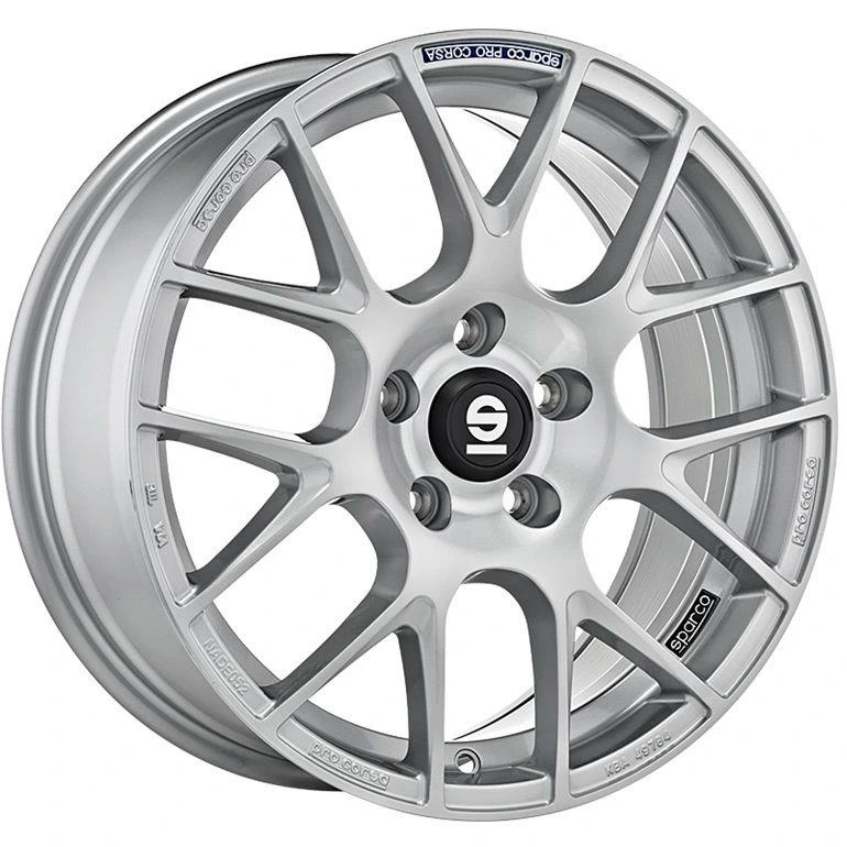 R18 x 8 5x112 ET35 CB73.1 Sparco Pro Corsa Full Silver