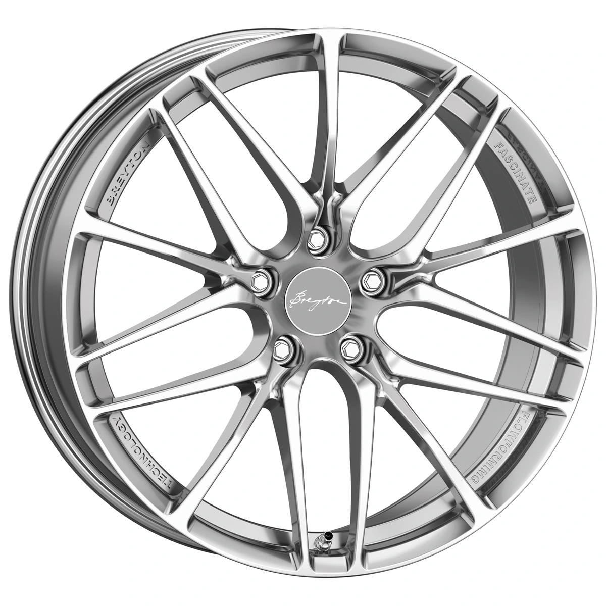 R19 x 8.5 5x112 ET30 CB66.6 Breyton Fascinate Hyper Silver