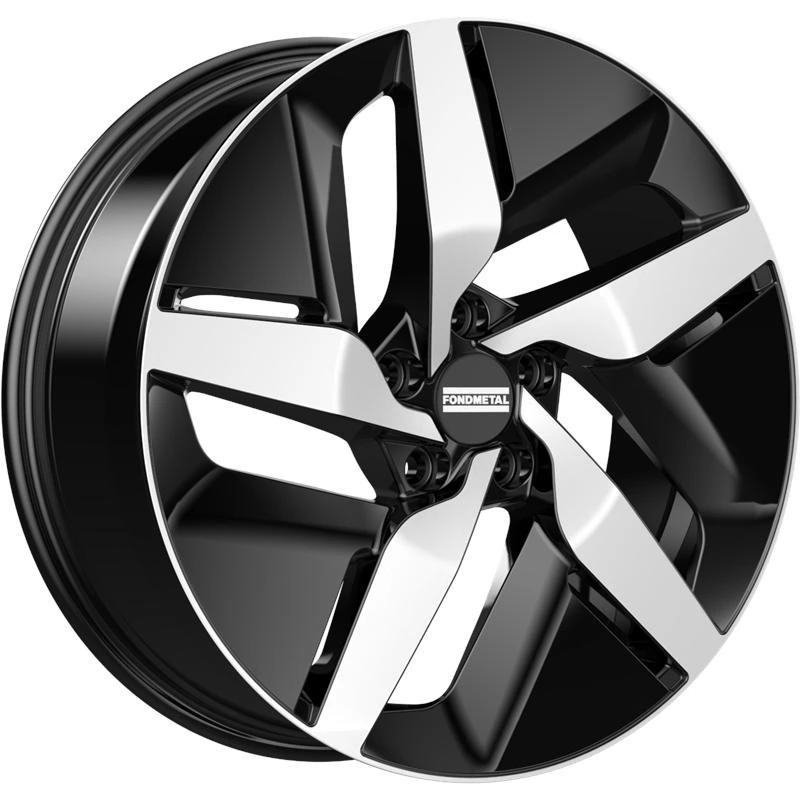 R19 x 8 5x120 ET58 CB65.1 Fondmetal E-Joule Glossy Black Machined