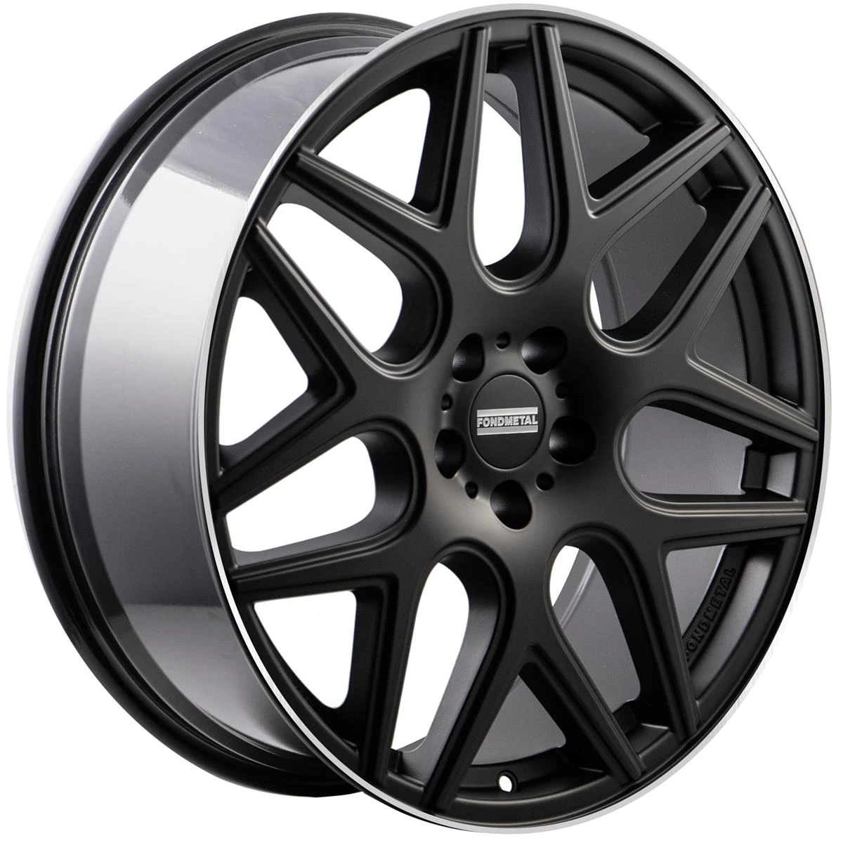 R20 x 9.5 5x130 ET35 CB84.1 Fondmetal Moros Matt Black Machined Lip
