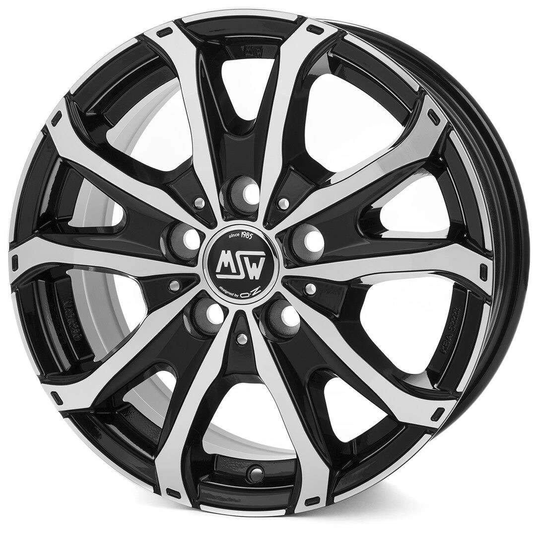 R17 x 7 5x130 ET68 CB78.1 MSW 48 Van Gloss Black Full Polished