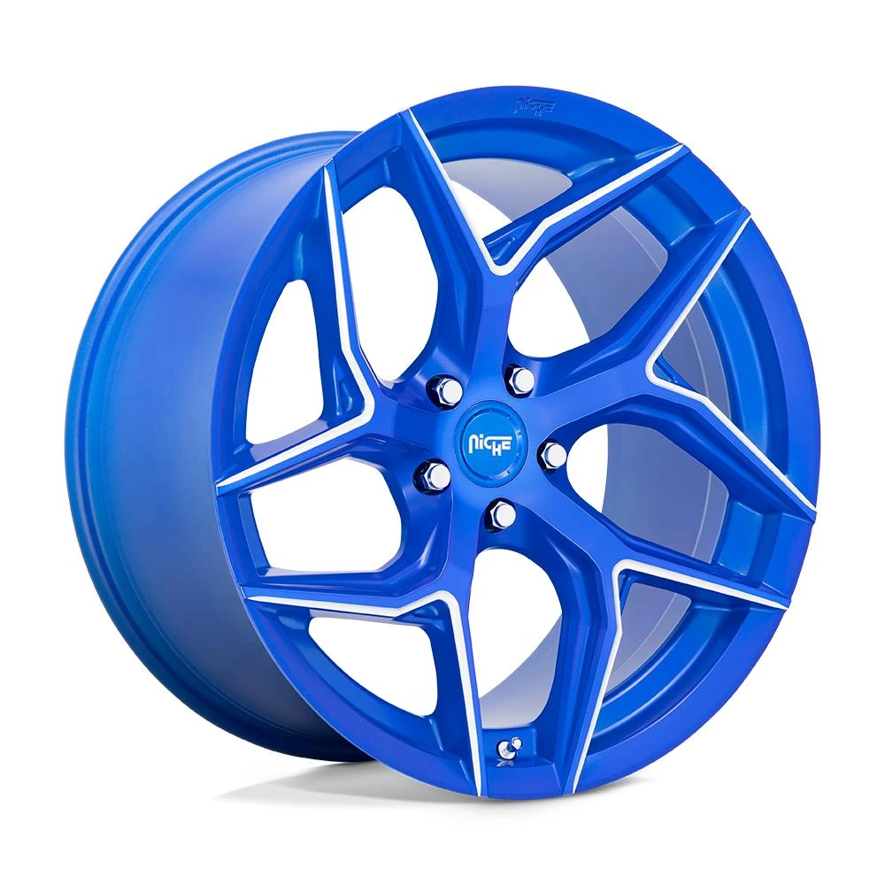 R20 x 9 5x120 ET35 CB72.6 Niche M268 Torsion Anodized Blue Milled