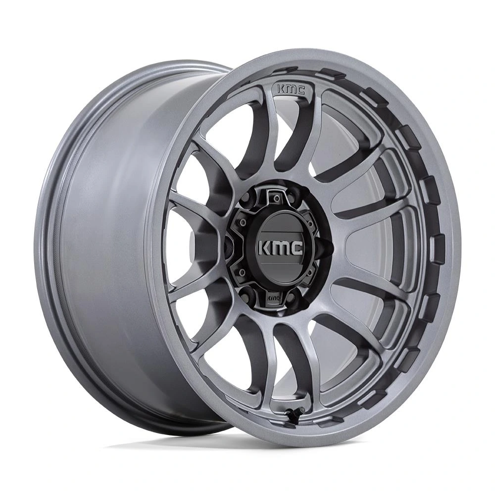 R17 x 8.5 6x139.7 ET-10 CB106.1 KMC KM727 Wrath Matte Anthracite