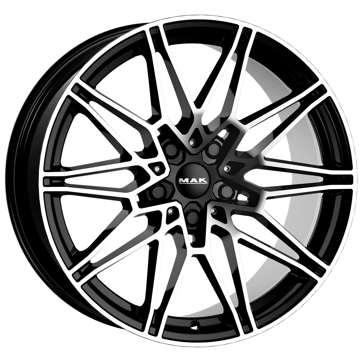 R20 x 10.5 5x112 ET39 CB66.6 MAK Koenig-D Black Mirror