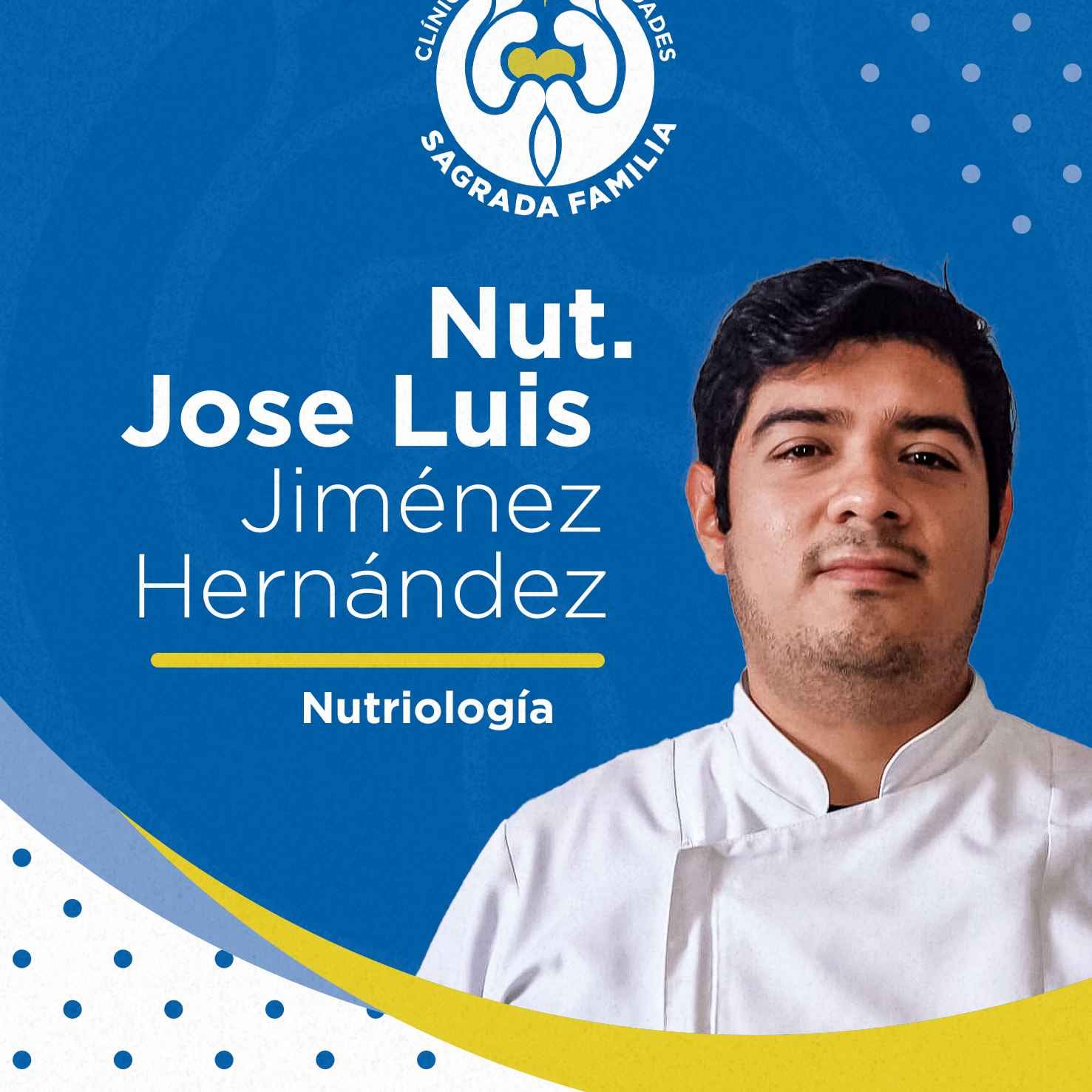 José Luis Jiménez Hernández Licenciado en Nutrición