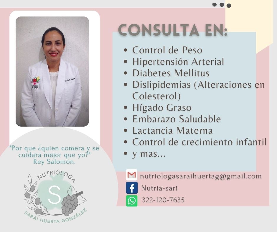 L. N. Nutria- Sari🦦 Licenciatura en Nutrición Aplicada.