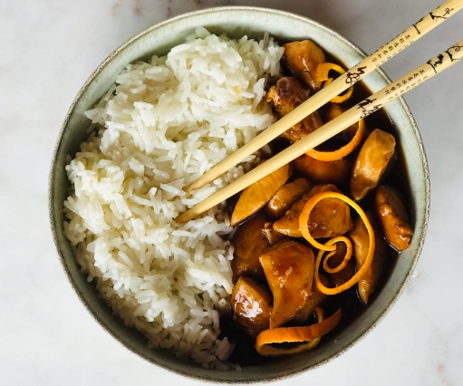 Pollo a la naranja
