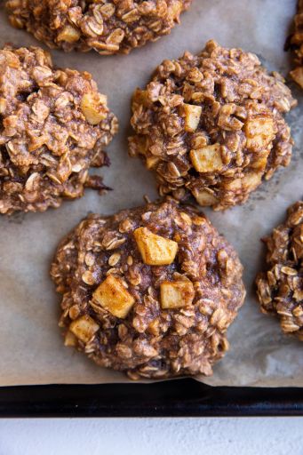 Galletas de avena y manzana saludables