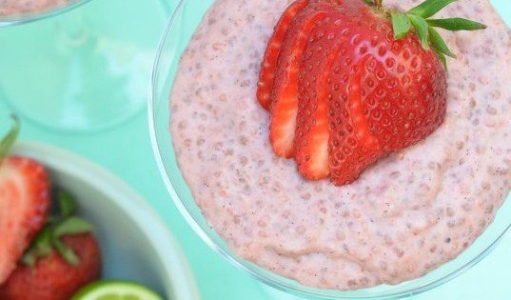 Mousse de fresa y yogurt de 258 Kcal