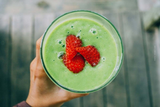Smoothie de manzana con avena