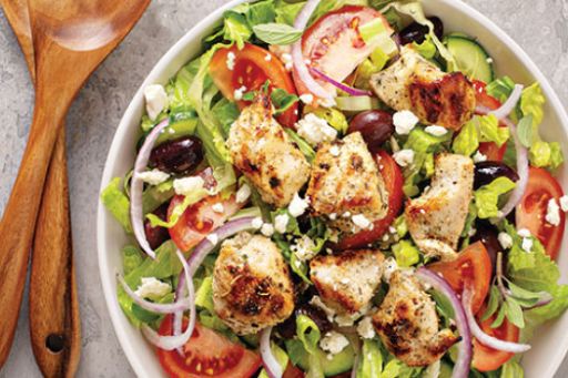 Ensalada griega con pollo