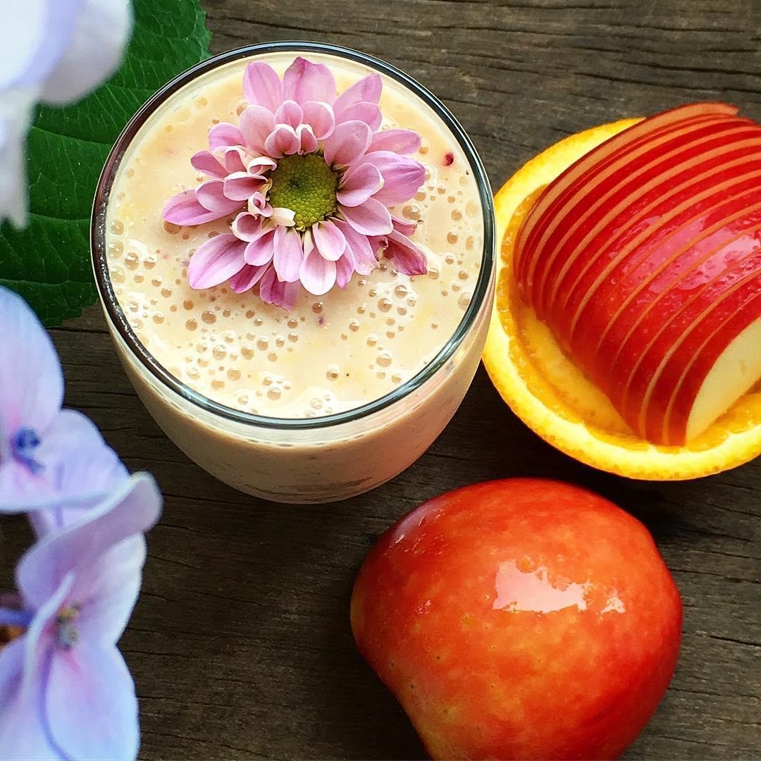 Smoothie de manzana con chía de 161 Kcal