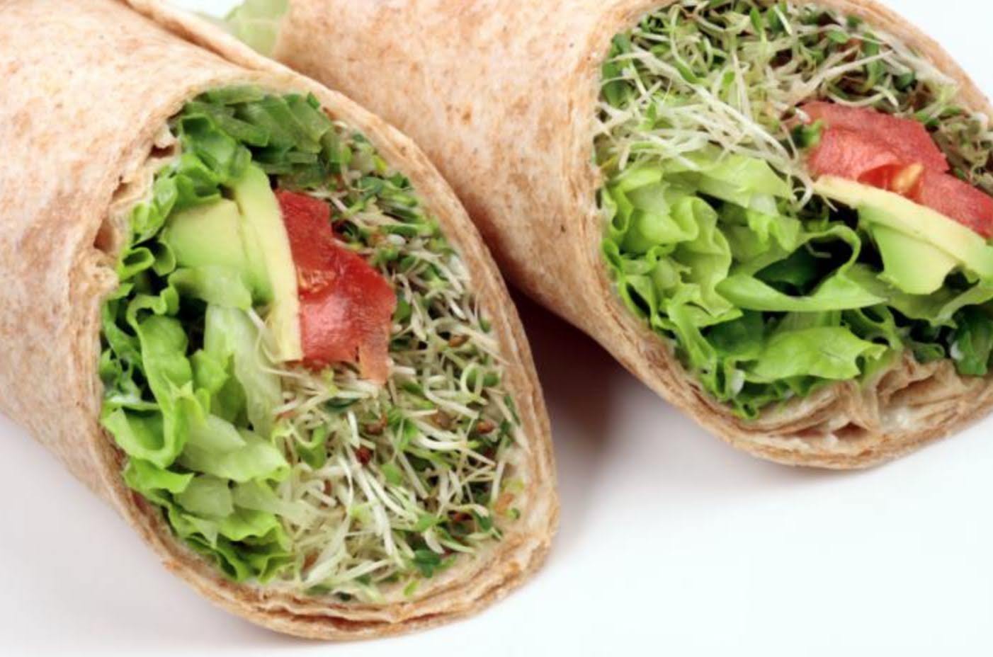 Burrito vegetariano de 248.6 Kcal