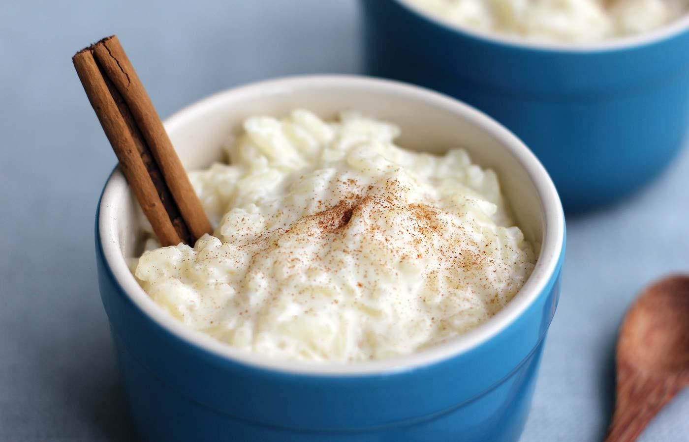 Arroz con leche de 138 Kcal