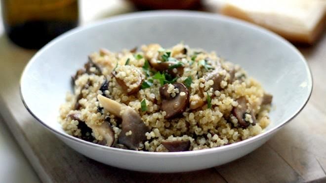 Arroz con champiñón de 124.2 Kcal