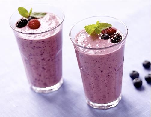 Licuado de berries y amaranto