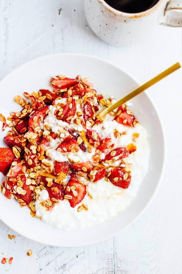 Fresas con granola