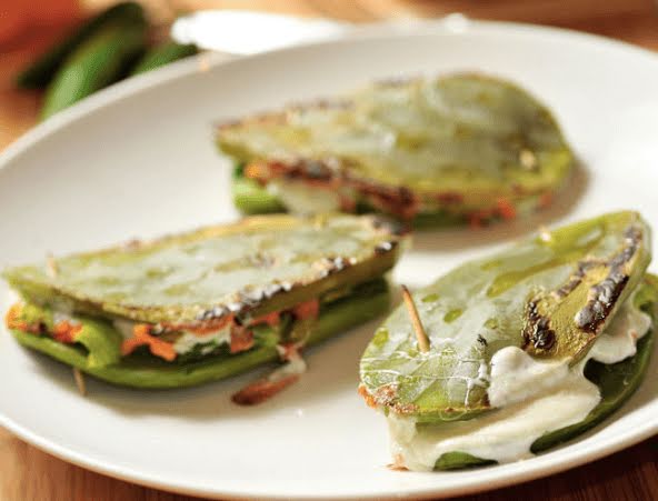 Quesadillas de nopal de 117 Kcal