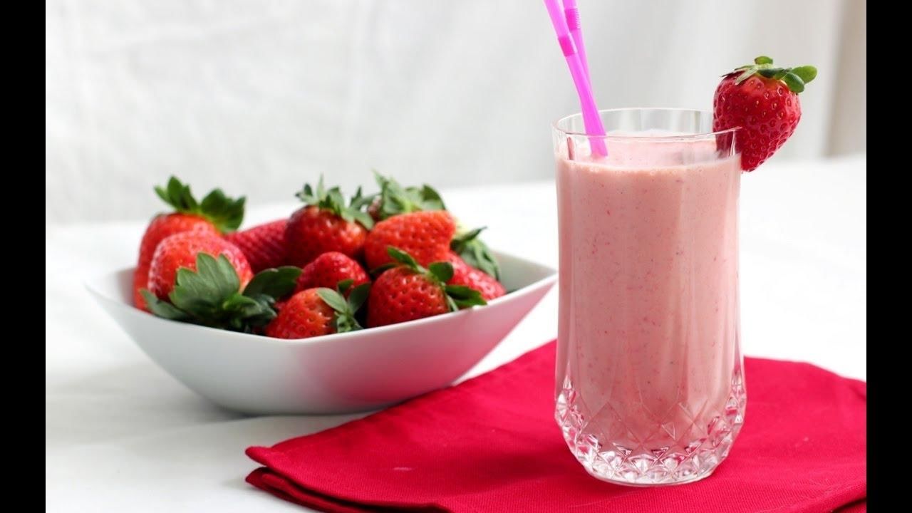 Licuado de fresa con amaranto