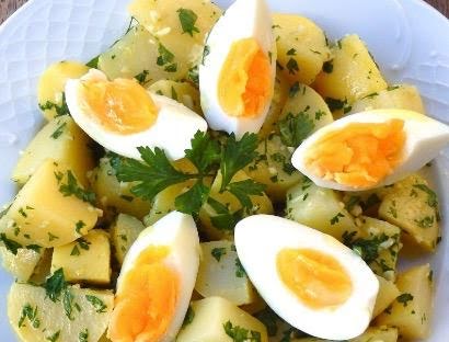 Ensalada de papa y huevo por Avena Salud - Receta fácil en la app para  nutriólogos Avena