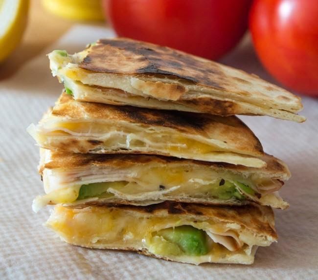 Quesadillas de aguacate de 225.1 Kcal