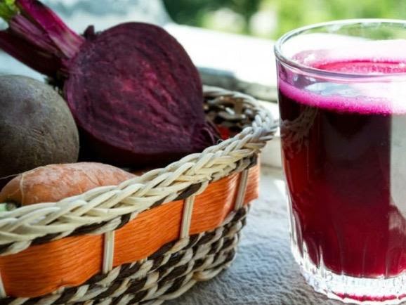 Jugo morado de 74 Kcal