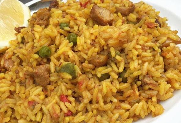 Arroz con carne de 262.2 Kcal