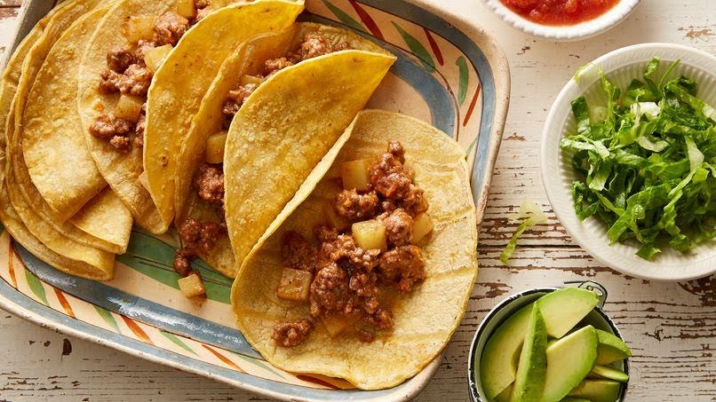 Tacos chole de 211 Kcal