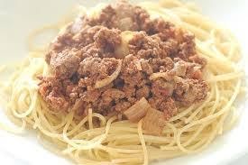 Pasta con carne molida de 290 Kcal