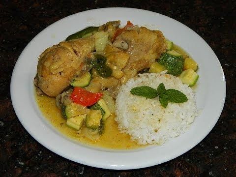 Pierna de pollo con calabacita