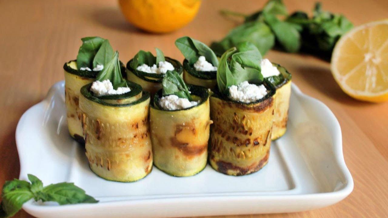 Calabacitas rellenas de ricotta de 200.2 Kcal