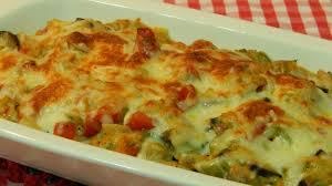 Verduras gratinadas con queso manchego de 211.3 Kcal