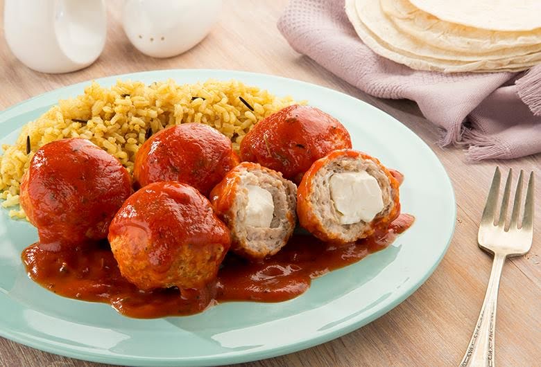 Albondigas rellenas de 227 Kcal